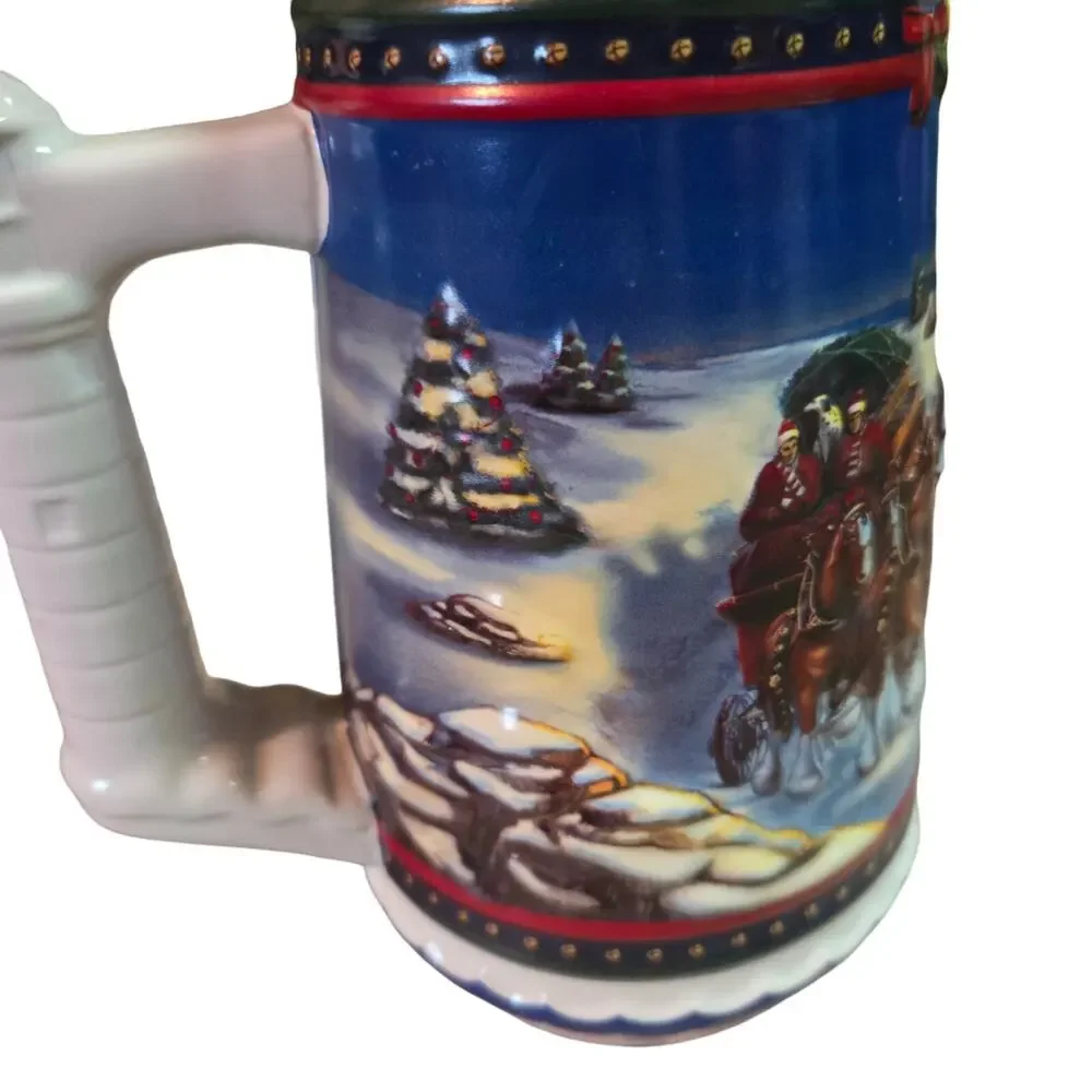 Vintage Budweiser Holiday Stein VTG Beer Mug 